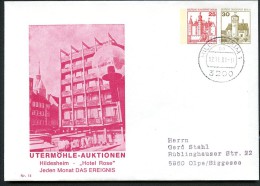 PU98 B2/001 Privat-Umschlag HOTEL ROSE Hildesheim 1981  NGK 5,00 € - Enveloppes Privées - Oblitérées