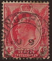 STRAITS SETTLEMENT 1906 4c KE VII SG 155 U RG162 - Straits Settlements