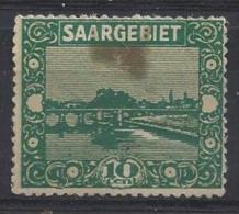 Germany (Saargebiet) 1922  (*) MH  Mi.86 - Nuevos