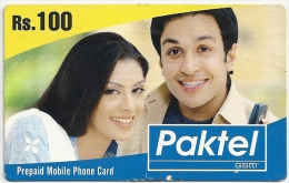 Pakistan - Paktel Recharge - Woman And Man GSM Refill, Exp. 30-09-2007, Used - Pakistán