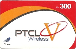 Pakistan - PTCL Wireless - White V 300Rs Remote Mem. Used - Pakistán