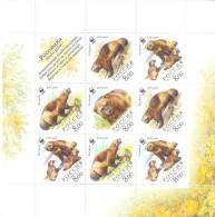 2004. Russia, WWF, Wolverine, Mich.Klb1198/1201, Sheetlet, Mint/** - Blocs & Feuillets