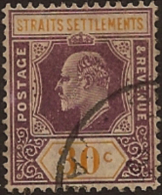 STRAITS SETTLEMENTS 1906 30c KEVII SG 162 U WU118 - Straits Settlements