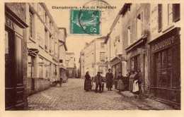 CHAMPDENIERS  -  Rue Du Plat D' Etain (carte Glacée) - Champdeniers Saint Denis