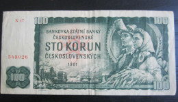 Billet Tchecoslovaquie 100 Korun, 1961 (X 47) - Tchécoslovaquie