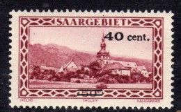 Sarre Occupation Française N°172 X  40 C. Sur 50 C. Lis De Vin Trace Charnière Sinon TB - Unused Stamps