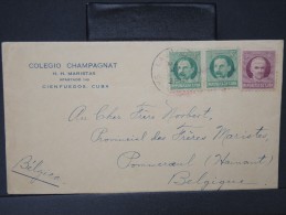 CUBA-Enveloppe Pour La Belgique En 1927      à Voir P4866 - Lettres & Documents