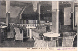 Cafe Astoria LEHE I Hannover Bremerhaven Eis Chokolade Reichelbräu 8.7.1914 Inh Carl Sowinsky Besonderes Leinenartiges P - Bremerhaven