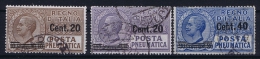 Italia: Posta Pneumatica Sa Nr 5 - 7 , Mi Nr 214 - 216 Used - Pneumatic Mail