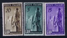 Italia: Sa 601 - 603 Mi 774 - 776 , MNH/** 1949 - 1946-60: Ungebraucht