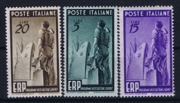 Italia: Sa 601 - 603 Mi 774 - 776 , MNH/** 1949 - 1946-60: Mint/hinged
