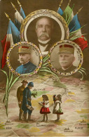 Militaria - Guerre 1914-18 - Personnages - Patriotiques - Clémenceau - Foch - Joffre - Alsace - Bon état Général - War 1914-18