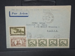 FRANCE- INDOCHINE - Enveloppe Par Avion De Hanoi Pour Paris En 1948  Aff Plaisant    A Voir    P4899 - Luchtpost