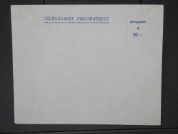 FRANCE- Enveloppe Télégramme Pneumatique Non Voyagé    A Voir Lot P4921 - Telegraph And Telephone