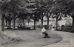 Delcampe - CARTE POSTALE ORIGINALE ANCIENNE : LA ROCHE POSAY ; LE JARDIN DE L'ETABLISSEMENT THERMAL ; ANIMEE ; VIENNE (86) - La Roche Posay