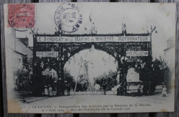 Carte Postale Ancienne Guérigny Nièvre Inauguration Des Aciéries Par Le Ministre De La Marine Le 5 Juin 1904 - Guerigny
