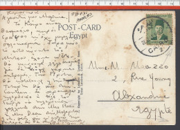 EGYPTE - 1941 - CORRESPONDANCE DU CAIRE VERS ALEXANDRIE  SUR C.P.A. " CAIRO - LEMIRAMIS HOTEL " - Lettres & Documents