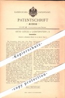 Original Patent - Otto Götze In Lichtenstein I. Sachsen , 1895 , Sensenhalter , Landwirtschaft , Agrar !!! - Lichtenstein