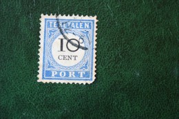 Postage Due Stamp Timbre-taxe Portmarke Selloe De Correos 10 Ct NVPH PORT 22 P22 1894 Gestempeld / Used NEDERLAND - Strafportzegels