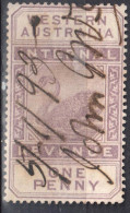 Western Australia 1893 - Swan - Postal Fiscal Stamp Mi 6 - Used - Usati