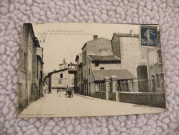 A286.CPA  42. SAINT-RAMBERT-SUR-LOIRE. La Rue Gonyn Et La Caisse D'Epargne. Beau Plan Animé. Ecrite & Voyagée 1920 - Saint Just Saint Rambert