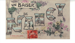 CPA - Un Baiser De Nancy  éditeur M. Farmier  Et Cie   Nancy - Nancy