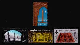 EGYPT / 1963 / AIR MAIL SET / CAIRO TOWER / MOSQUE / ISLAM / RAMESES II / QUEEN NEFERTARI / ABU SIMBEL / MNH / VF - Unused Stamps