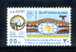 EGYPT / 1971 / EGYPTIAN GEOLOGICAL SURVEY / MNH / VF. - Neufs