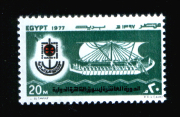 EGYPT / 1977 / CAIRO INTL. FAIR / PHARAONIC SHIP / MNH / VF - Neufs