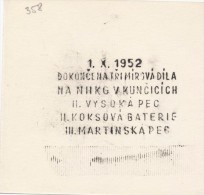 J1276 - Czechoslovakia (1945-79) Control Imprint Stamp Machine (R!): NHKG (= New Metallurgical Works Klement Gottwald) - Proofs & Reprints