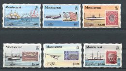 MONSERRAT 1980 N° 418/423 ** Neufs = MNH  Superbes Cote 5.50 € LONDON Bateaux Avions Fleurs Timbres Boats Transport - Montserrat