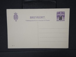 DANEMARK- Entier Postal Surchargé  Avec Réponse  Non Utilisé   Lot P4944 - Ganzsachen