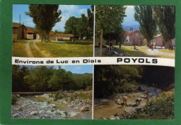 26 POYOLS  ENVIRONS DE LUC EN DIOIS  CPM  Multivues  Animée  Année 1980   EDIT  J . CELLARD - Luc-en-Diois