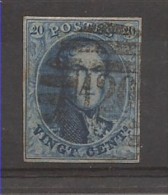 N°11, 20c Bleu Bien Margé P8b 120 Tournay - 1858-1862 Médaillons (9/12)