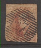 N°8, 40c Carmin (court Au Coin Gauche) P27 Chimay. - 1851-1857 Médaillons (6/8)
