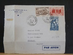 51/370   DEVANT DE LETTRE   DE DAKAR  1954 - Brieven En Documenten