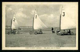 Delcampe - 80 - FORT MAHON - Char à Voile - En Place Pour Le Départ - Fort Mahon