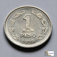 Argentina - 1 Peso - 1959 - Argentine
