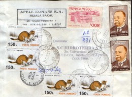 Romania - Registred Letter Circulated In 1997 With Franking "rich" - Briefe U. Dokumente
