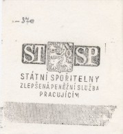 J1296 - Czechoslovakia (1945-79) Control Imprint Stamp Machine (R!): State Savings Bank - Improved Cash Service Workers - Ensayos & Reimpresiones