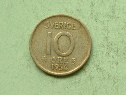 1954 TS - 10 Ore / KM 823 ( Uncleaned - For Grade, Please See Photo ) ! - Schweden