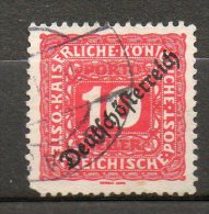 AUTRICHE Taxe 10h Rouge 1918-19  N°65 - Taxe