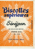Biscottes Supérieurs SENEJEAN 158 Boulevard Berthier Paris 17 E - Zwieback