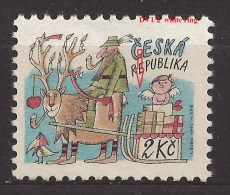 Czech Republic 1993 MNH ** Mi 28 Sc 2907 Christmas, Weihnachten. Plate Flaw, Tschechische Republik - Neufs