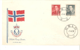 Carta De Noruega De 1958 - Covers & Documents