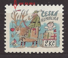 Czech Republic 1993 MNH ** Mi 28 Sc 2907 Christmas Weihnachten.Plate Flaw, Tschechische Republik - Nuovi