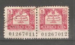 Pareja De Impuestos De Marruecos 5cts- - Maroc Espagnol