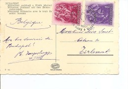 Hongrie ( Carte Postale De 1938 Vers La Belgique à Voir) - Storia Postale