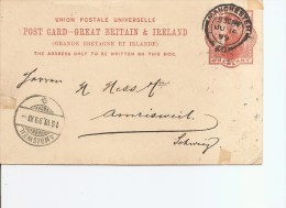 Grande-Bretagne ( EP 1899 De Manchester Vers La Suisse à Voir) - Cartas & Documentos