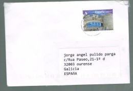 SPAIN ESPAGNE PEÑISCOLA CASTLE 2013 USED LETTE - Covers & Documents